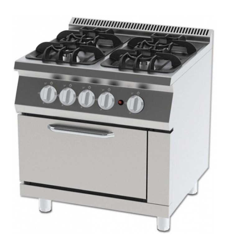 GAS COOKER ON OVEN